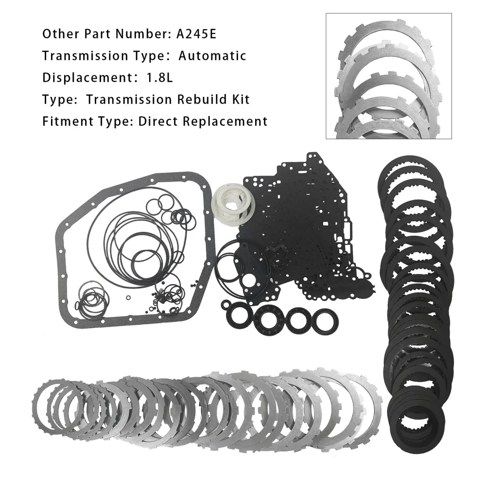 1993-2008 TOYOTA COROLLA 4 SP FWD L4 1.8L A245E Transmissie Master Revisieset Koppelingsplaten