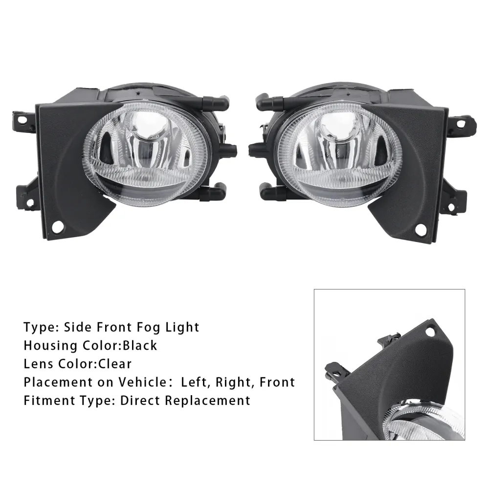 1999-2003 BMW E39 5-serie paar voorbumper mistlampen zonder lampen