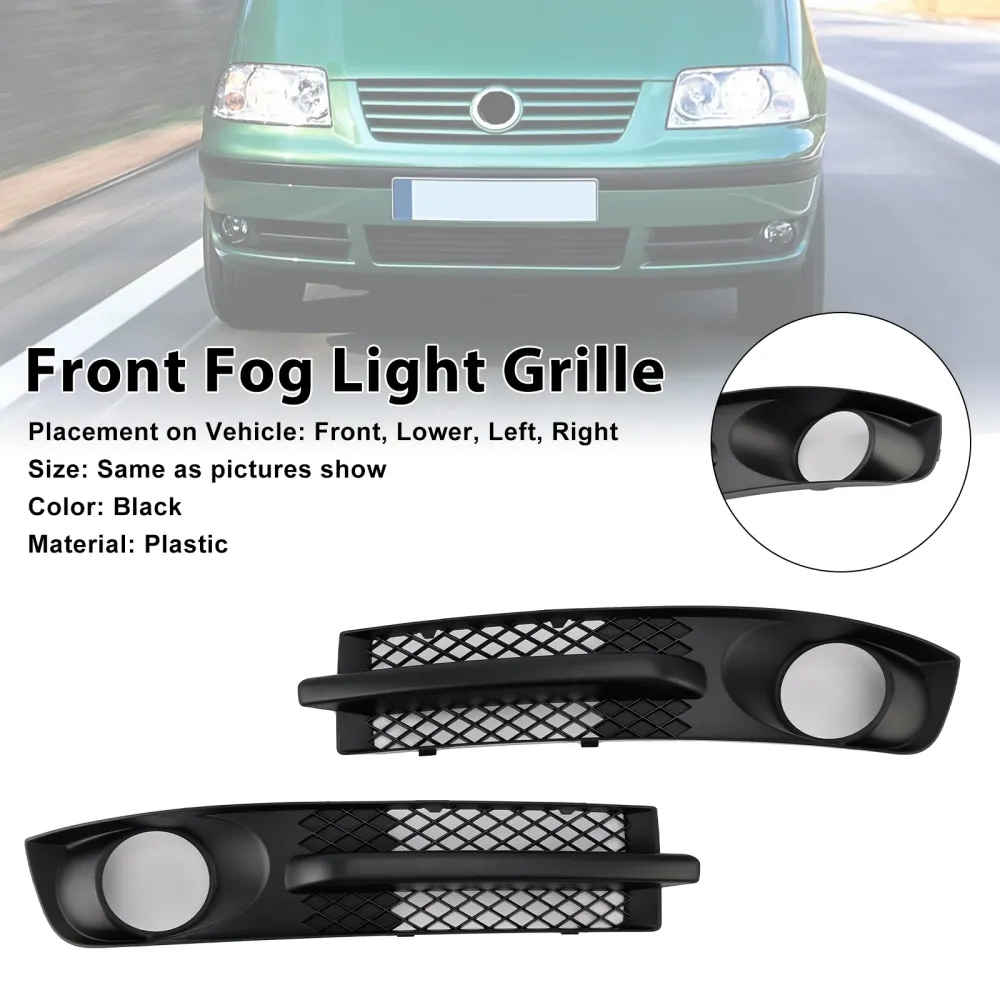 2000-2010 VW Sharan 7M voorbumper mistlampgrill met mistlampgat