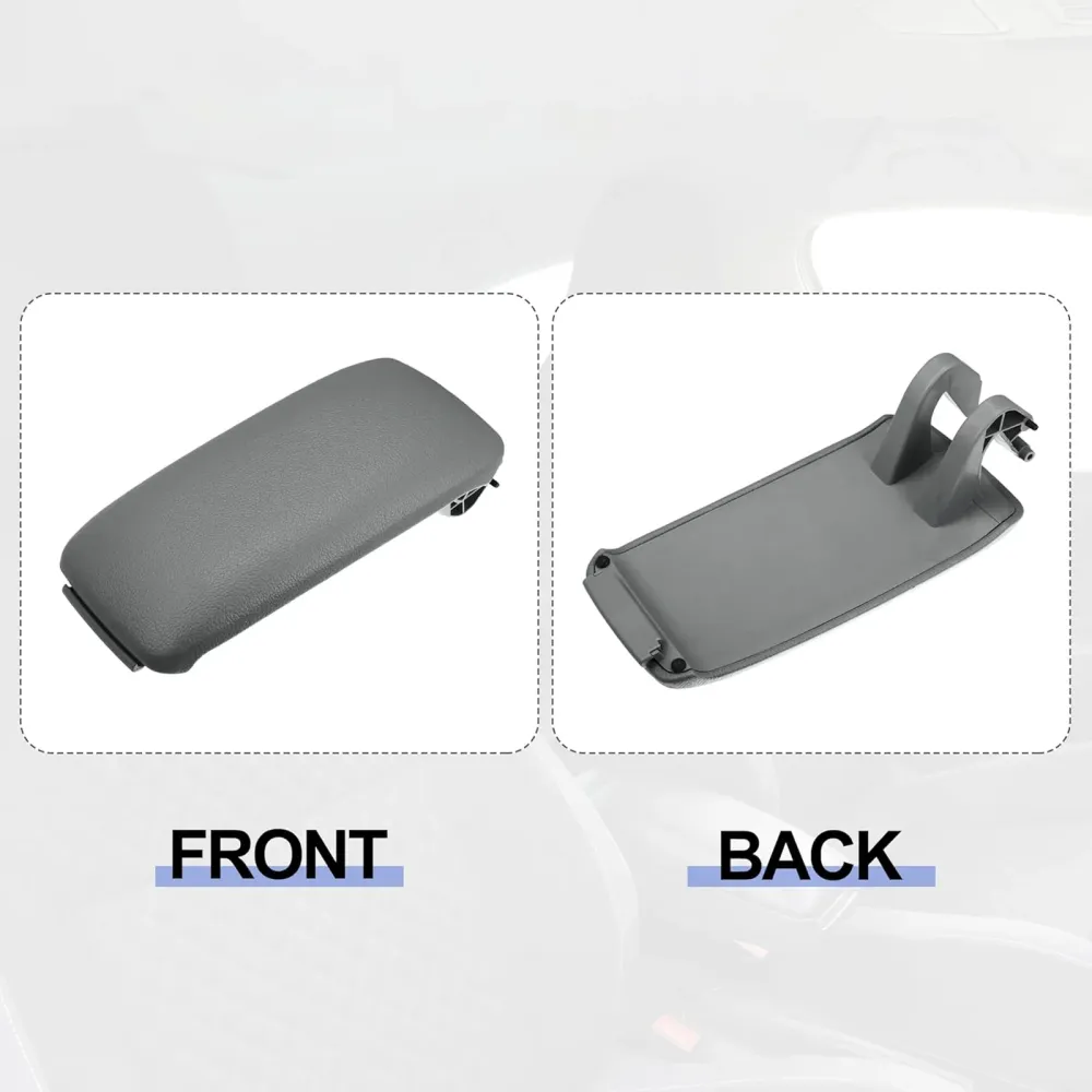 2001-2008 Audi A4 B6 B7 Grijs lederen armsteun middenconsole deksel 8E0864245E