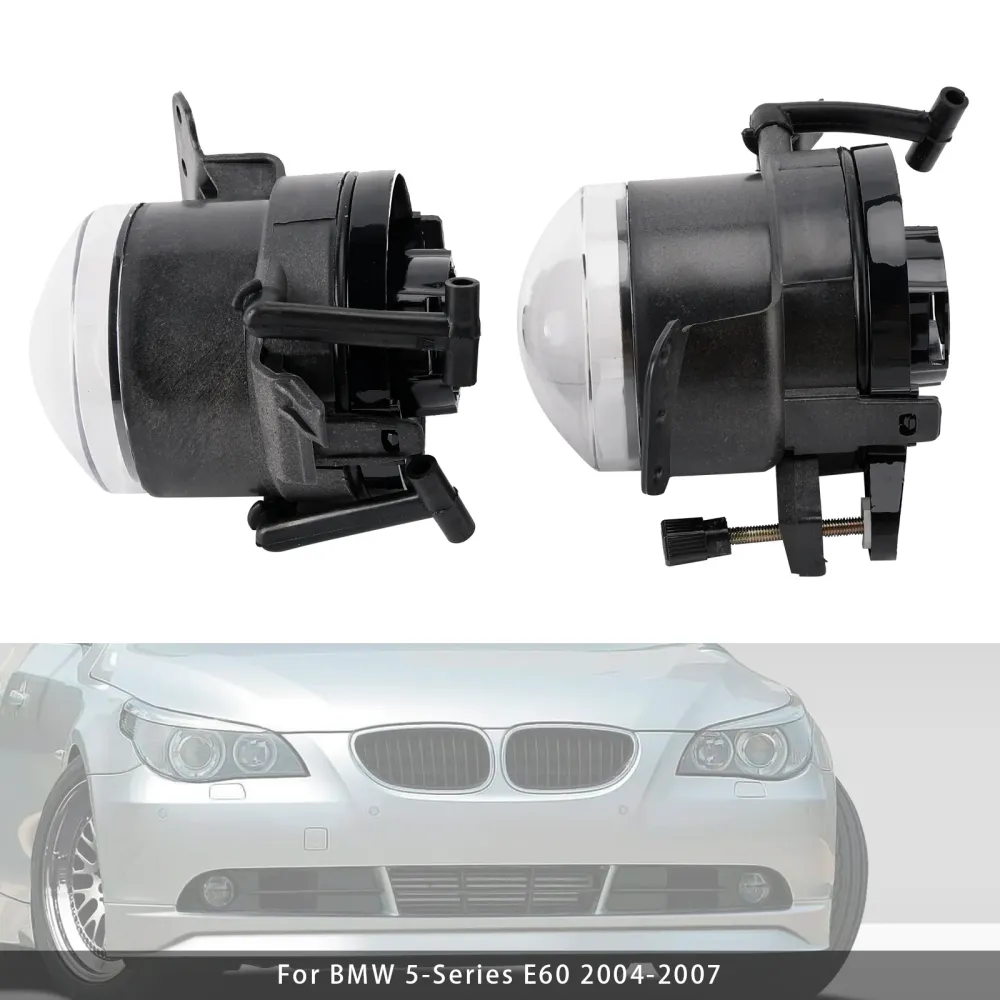 2004-2007 BMW E60 5-serie paar voorbumper mistlamp lampbehuizing