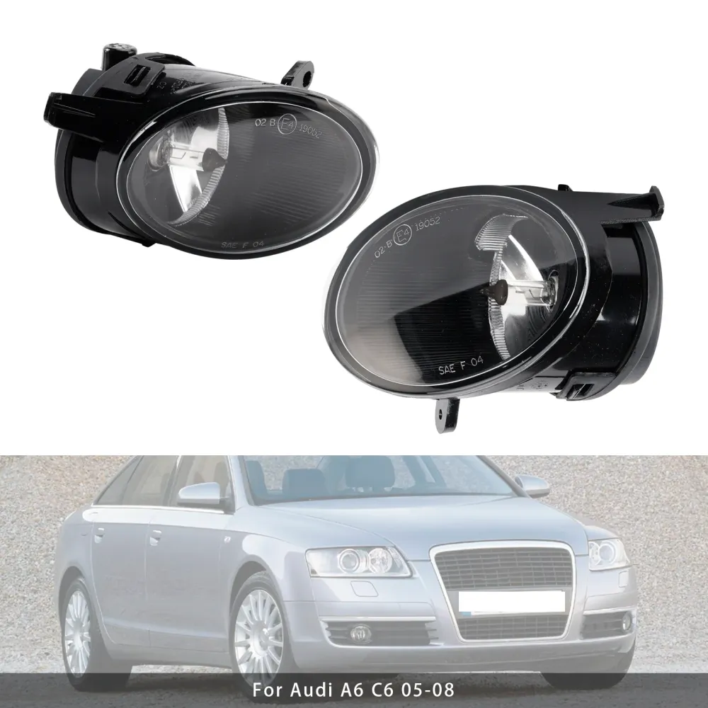 2005 2006 2007 2008 Audi A6 C6 paar voorbumper rijden mistlamp