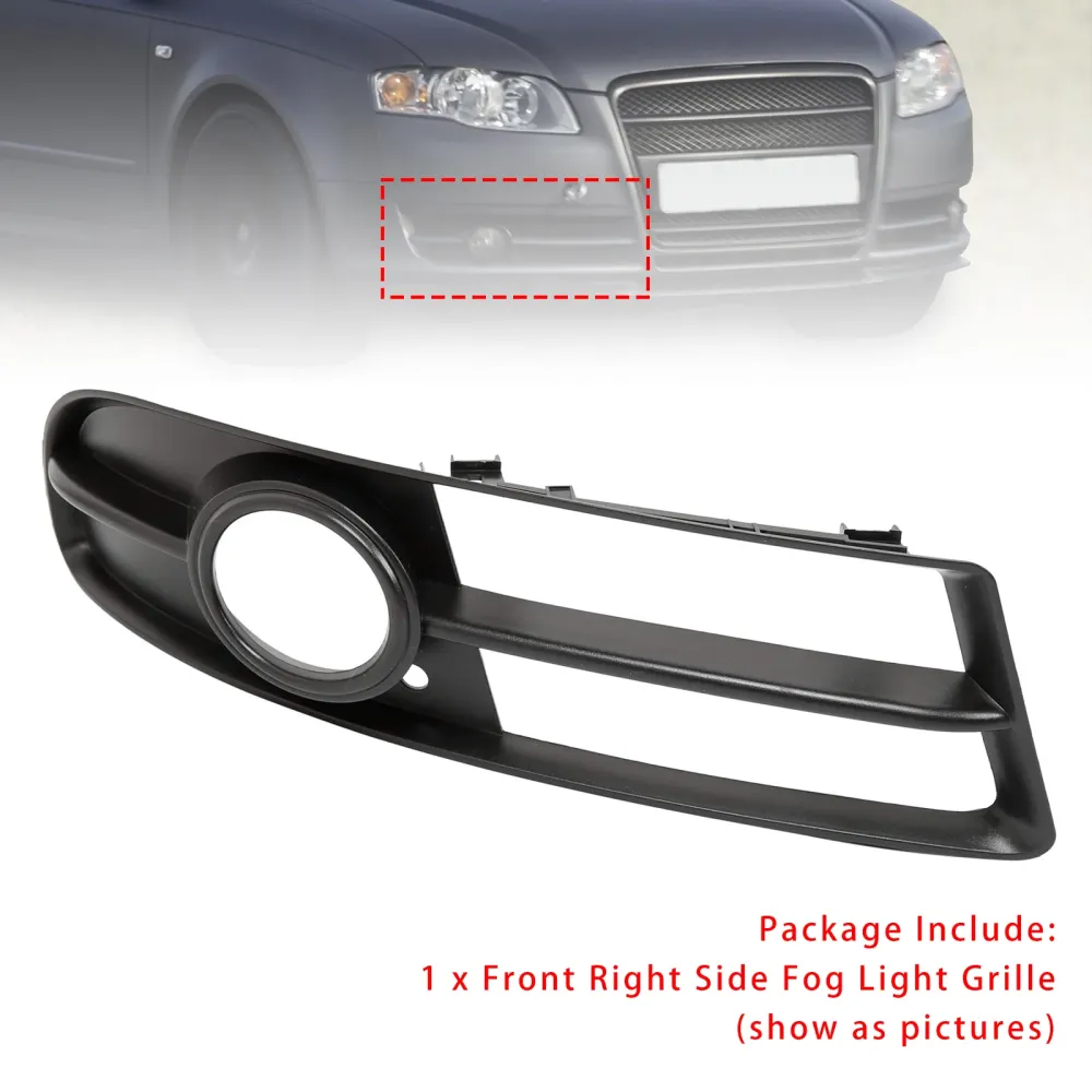 2005-2008 Audi A4 B7 S-Line S4 Rechtsvoor Bumpergrille Mistlampgrill