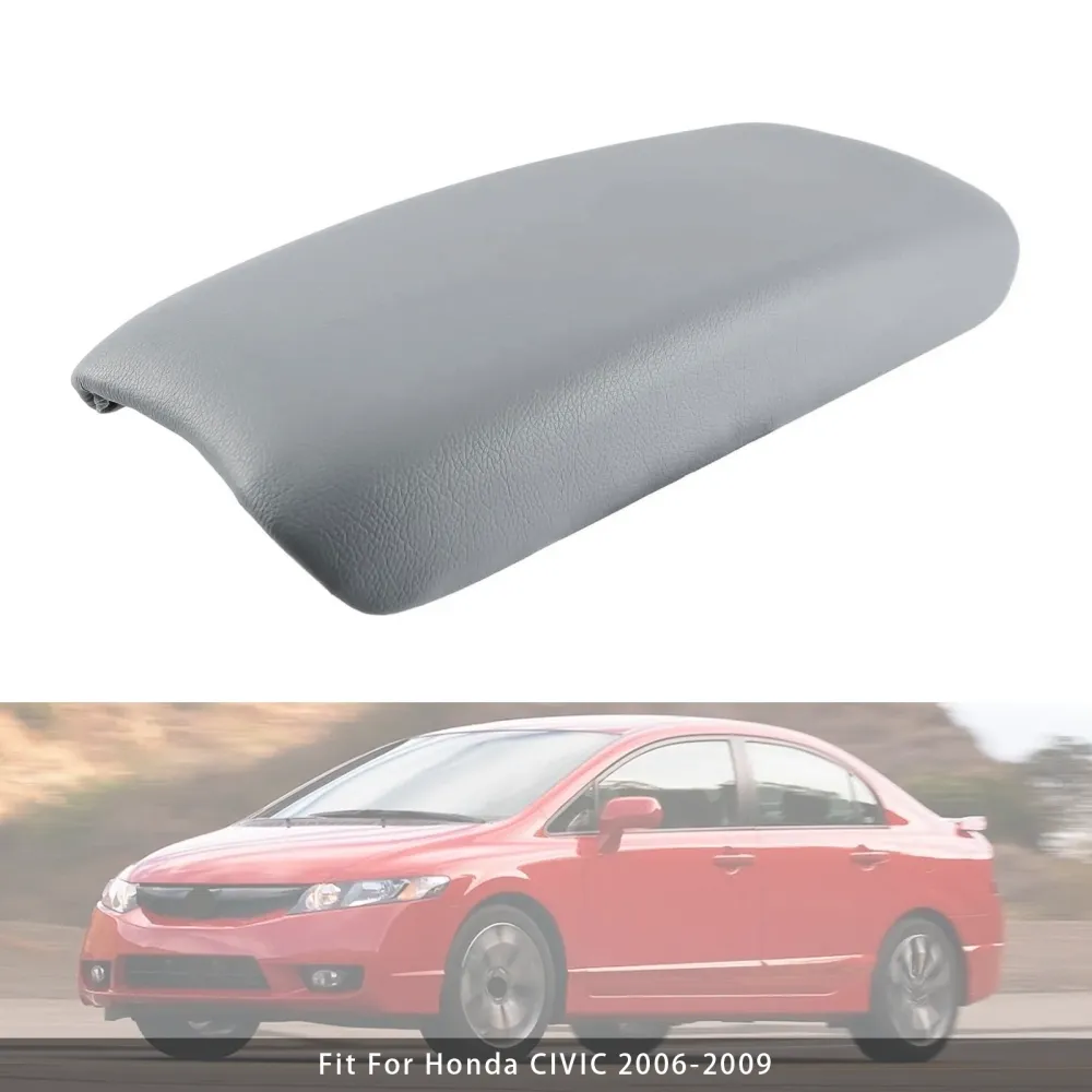 2006-2009 Honda CIVIC grijs lederen armsteun middenconsoledeksel