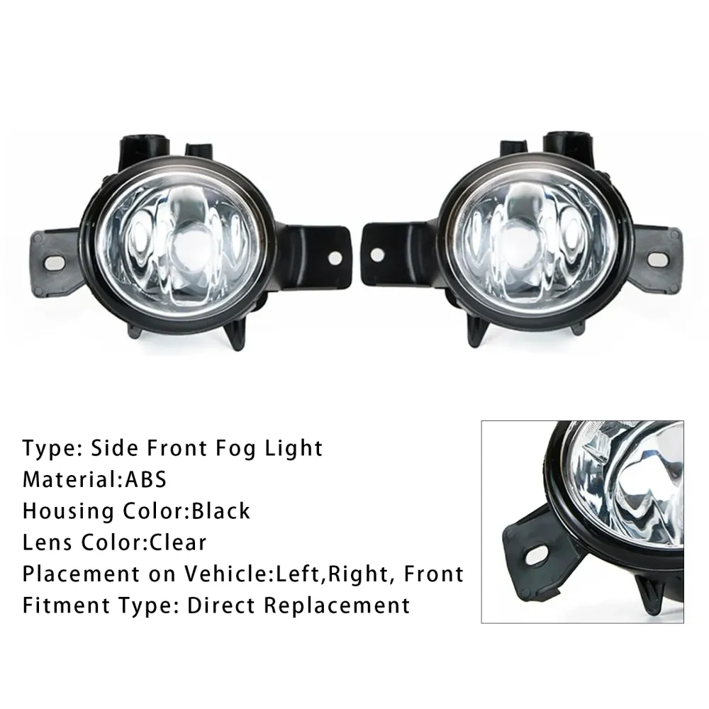2008-2011 BMW X6 E71 E72 Paar mistlampen vóór zonder lampen 63177187631