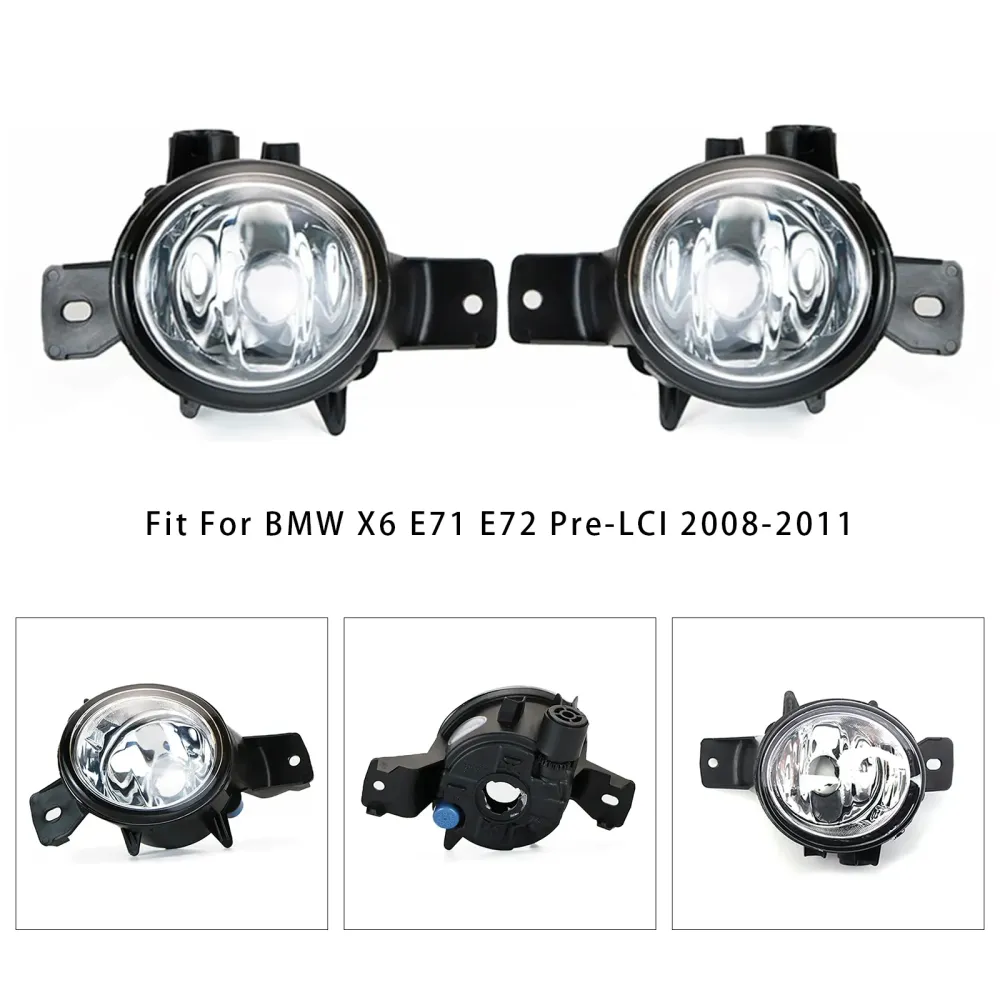 2008-2011 BMW X6 E71 E72 Paar mistlampen vóór zonder lampen 63177187631