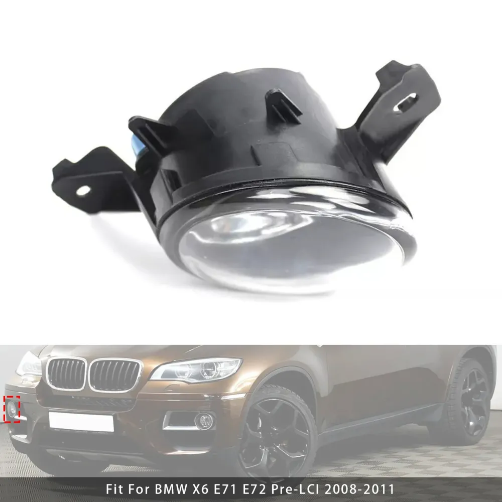2008-2011 BMW X6 E71 E72 Pre-LCI 1 STUKS Rechtsvoor Mistlamp Lampen 63177187630