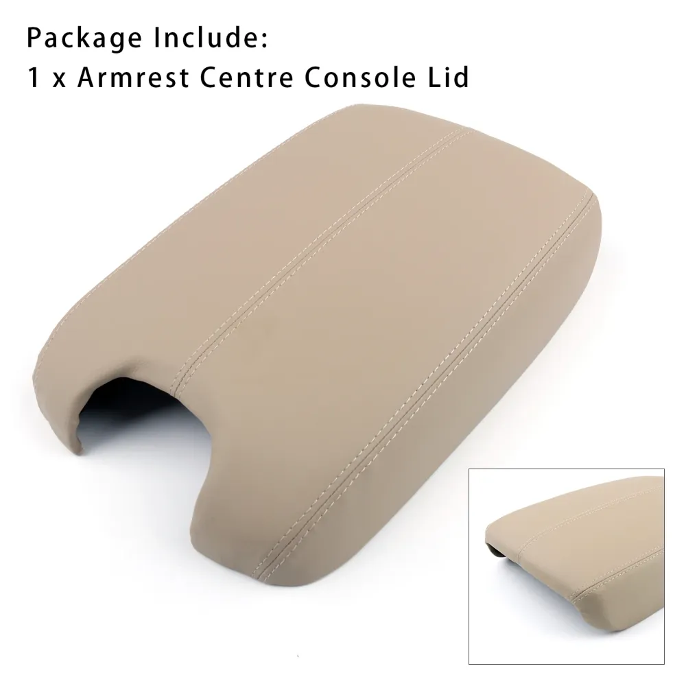 2008-2012 Honda Accord beige lederen armsteun middenconsoledeksel