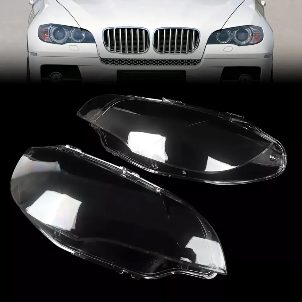 2008-2014 BMW E71 X6 2 STKS Clear Koplamp Lens Cover Koplamp Links + Rechts