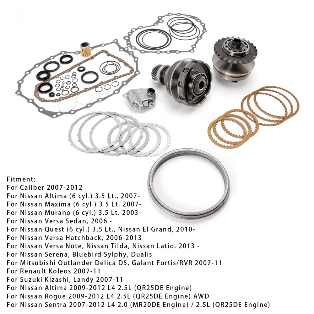 2009-2012 Nissan Rogue L4 2.5L transmissie CVT-katrol 30T met riem + ketting en revisieset RE0F10A JF011E