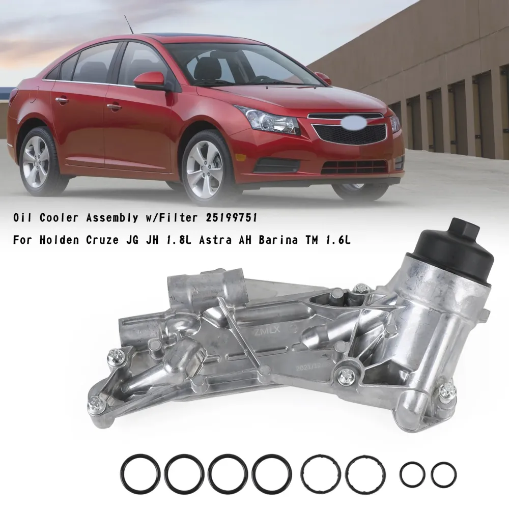 2009-2016 Cruze JG JH (F18D4 1.8L benzine) oliekoeler met filter 25199751 93186324