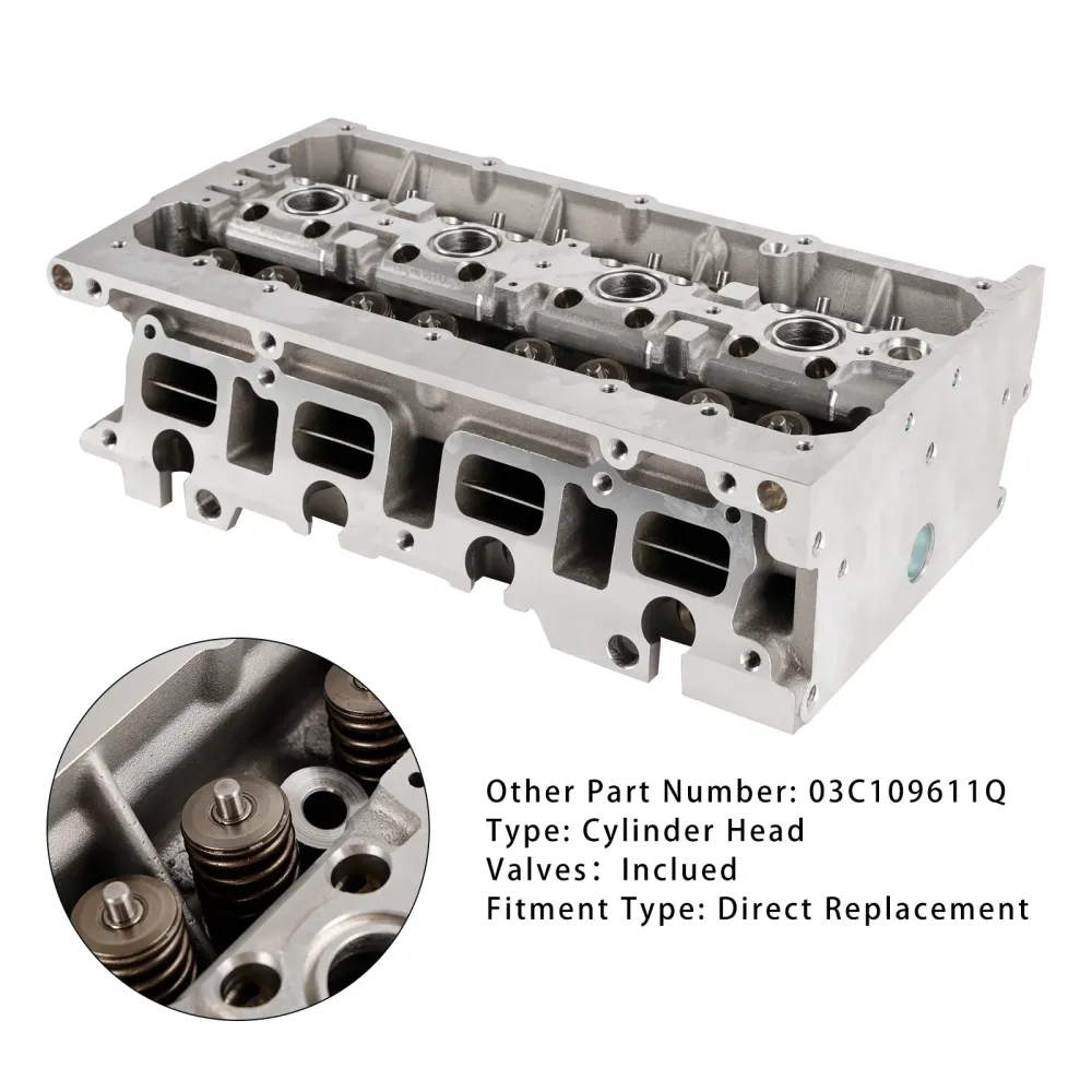 2009-2016 VW EOS 1.4 TSI CAVD CTHD 118 kW (160 pk) cilinderkop met kleppen 03C109611Q