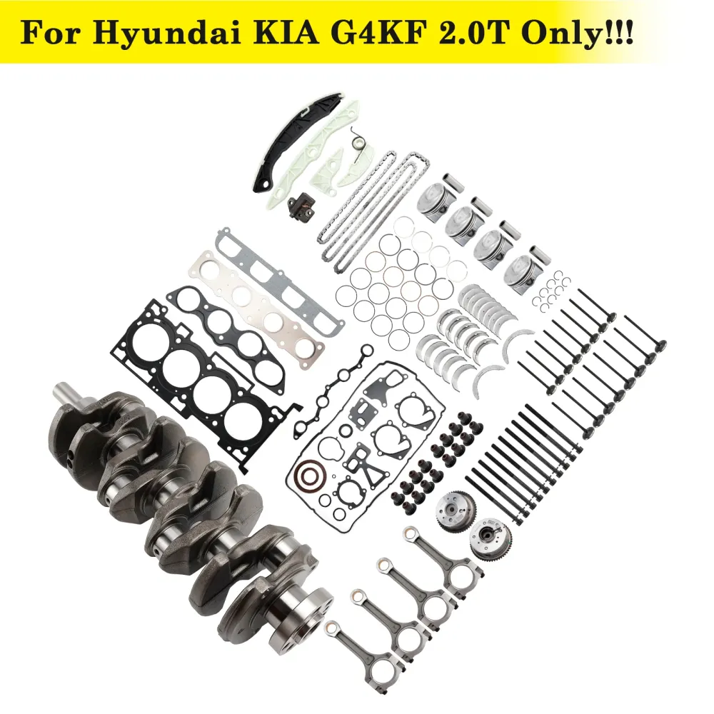 2011-2016 Hyundai Sonata G4KF 2.0T Motor Rebuild Kit Krukas Con Staven Timing 231112G430 234102G400