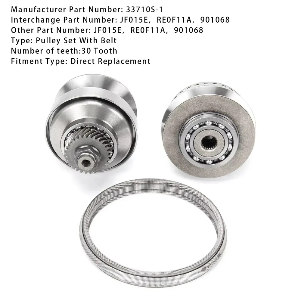 2012 Nissan BLUEBIRD SYLPHY L3 1.2L transmissiekatrolset met riemketting 30 tanden JF015E RE0F11A