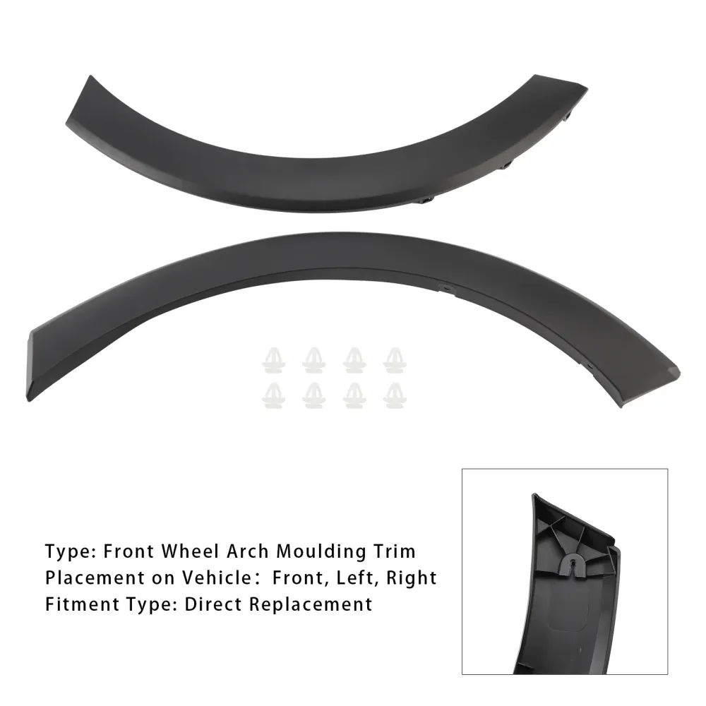 2014-2022 Ford Transit Mk8 2 stuks voorwielkastlijsten rechts & Links 1885950