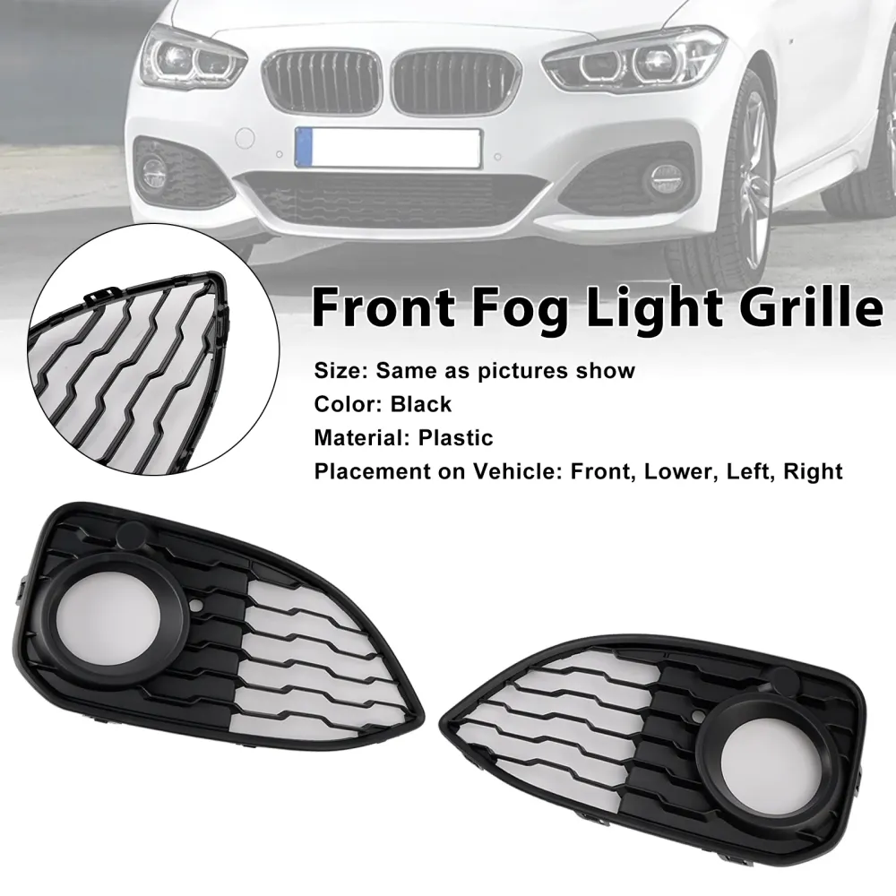 2015-2019 BMW 1 Serie F20 F21 LCI M-Sport 2 STKS Mistlamp Cover Grille