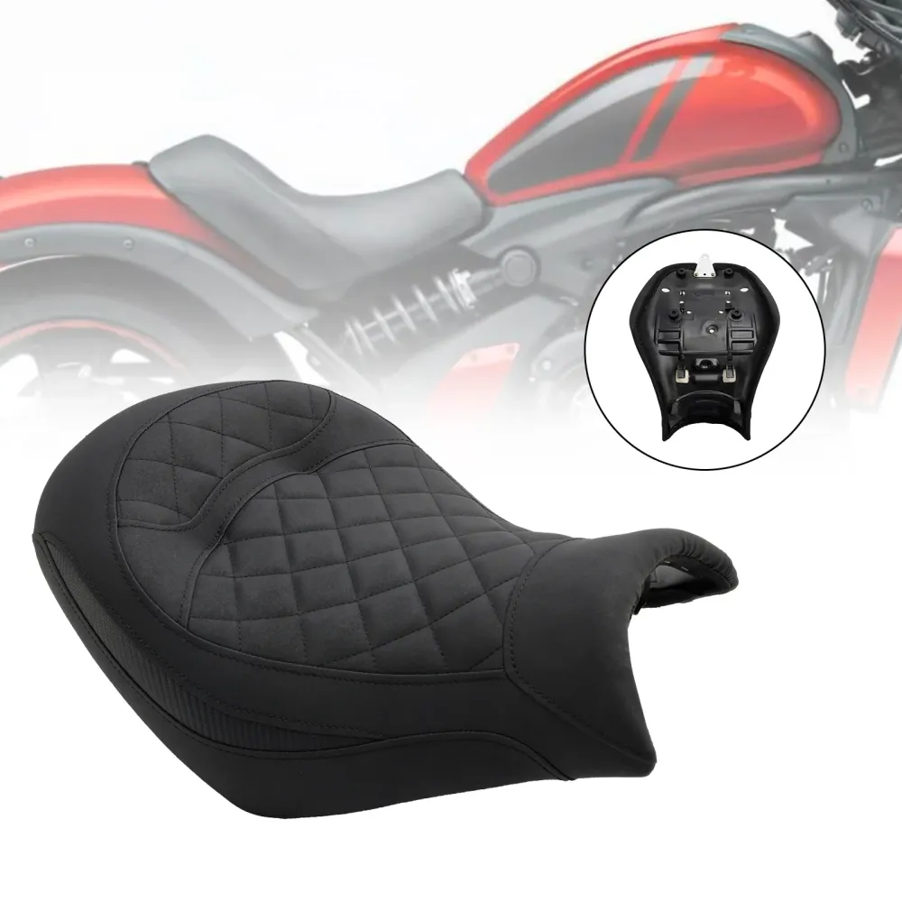 2015-2023 Kawasaki Vulcan S Vn650 Front Raider stoel bestuurderskussen Pu groen