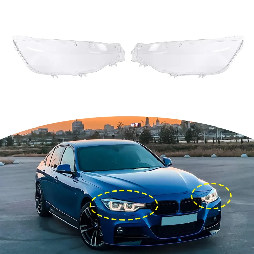 2016-2018 BMW 3 Serie F30 2PCS Xenon Koplamp Koplamp Heldere Lensdop