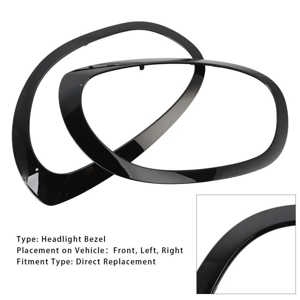 2017-2023 Mini Cooper Countryman 2PCS Links & Koplampbezelset rechts