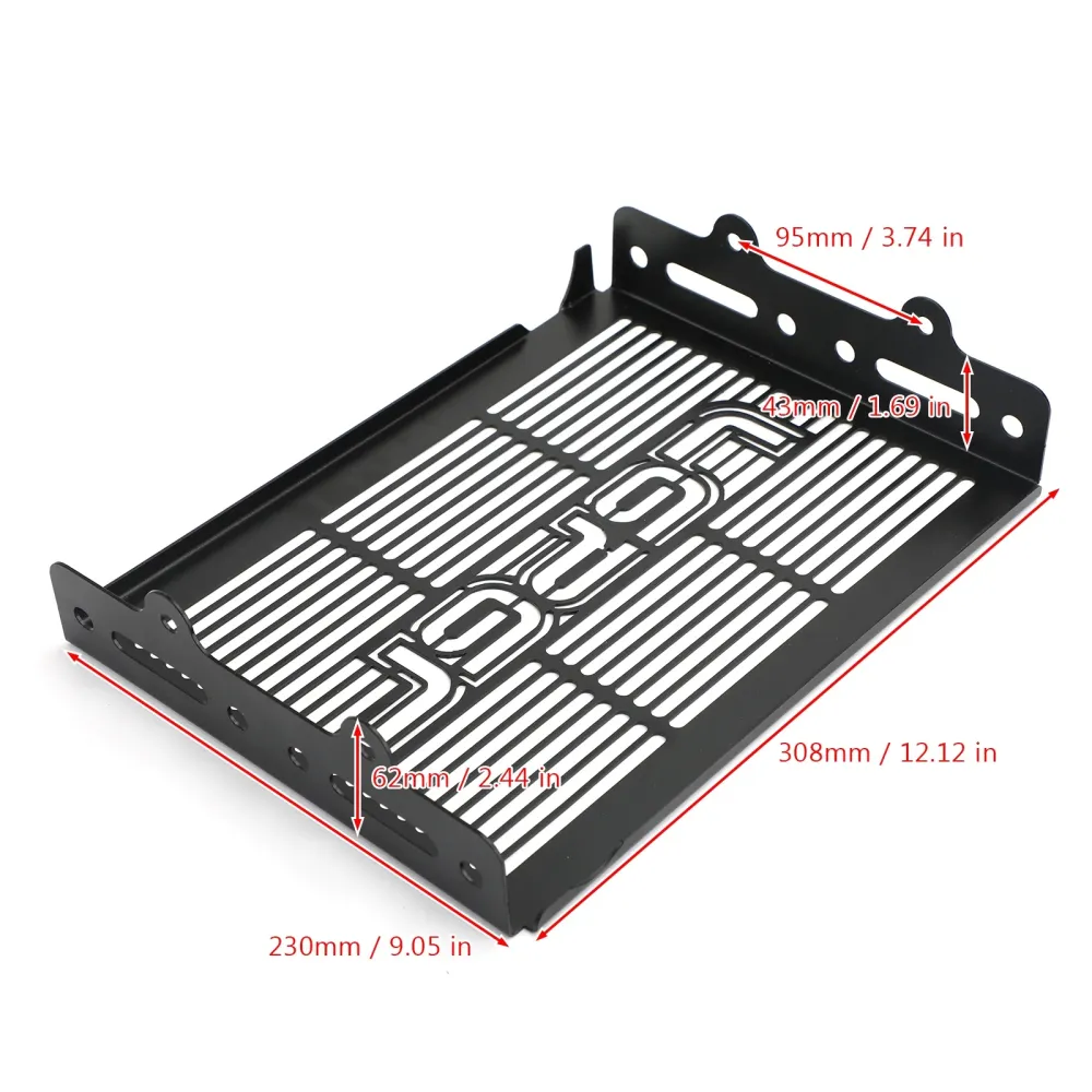 2017-2024 Honda CMX 300 500 Rebel ZWART RADIATOR GUARD PROTECTOR COVER GRILLE