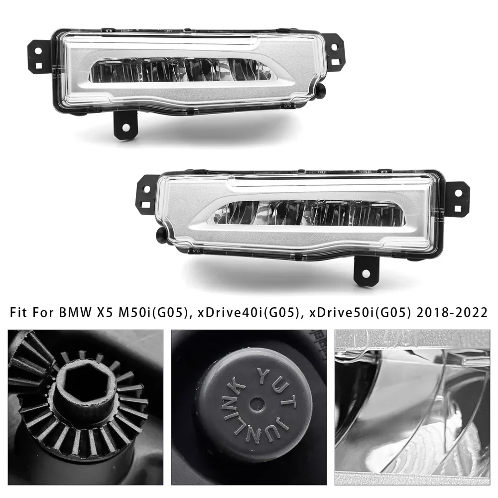 2018-2022 BMW X5 G05 paar LED-voorbumper mistlampen 63177406365