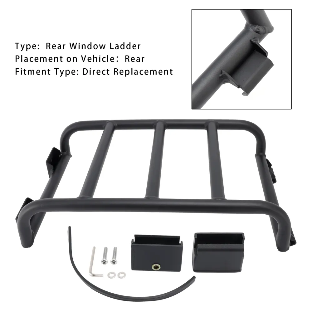 2018-2024 Jeep Wrangler JL JLU 2-deurs & 4-deurs achterruitladder