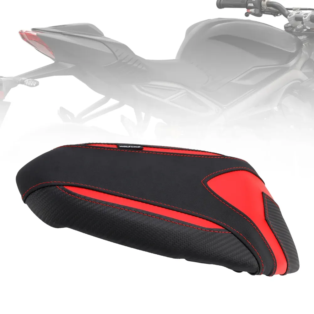 2019-2024 Triumph Street Triple Achter 765 765S 765R Passagierszitkussen Pu Passagier Plat Zwart