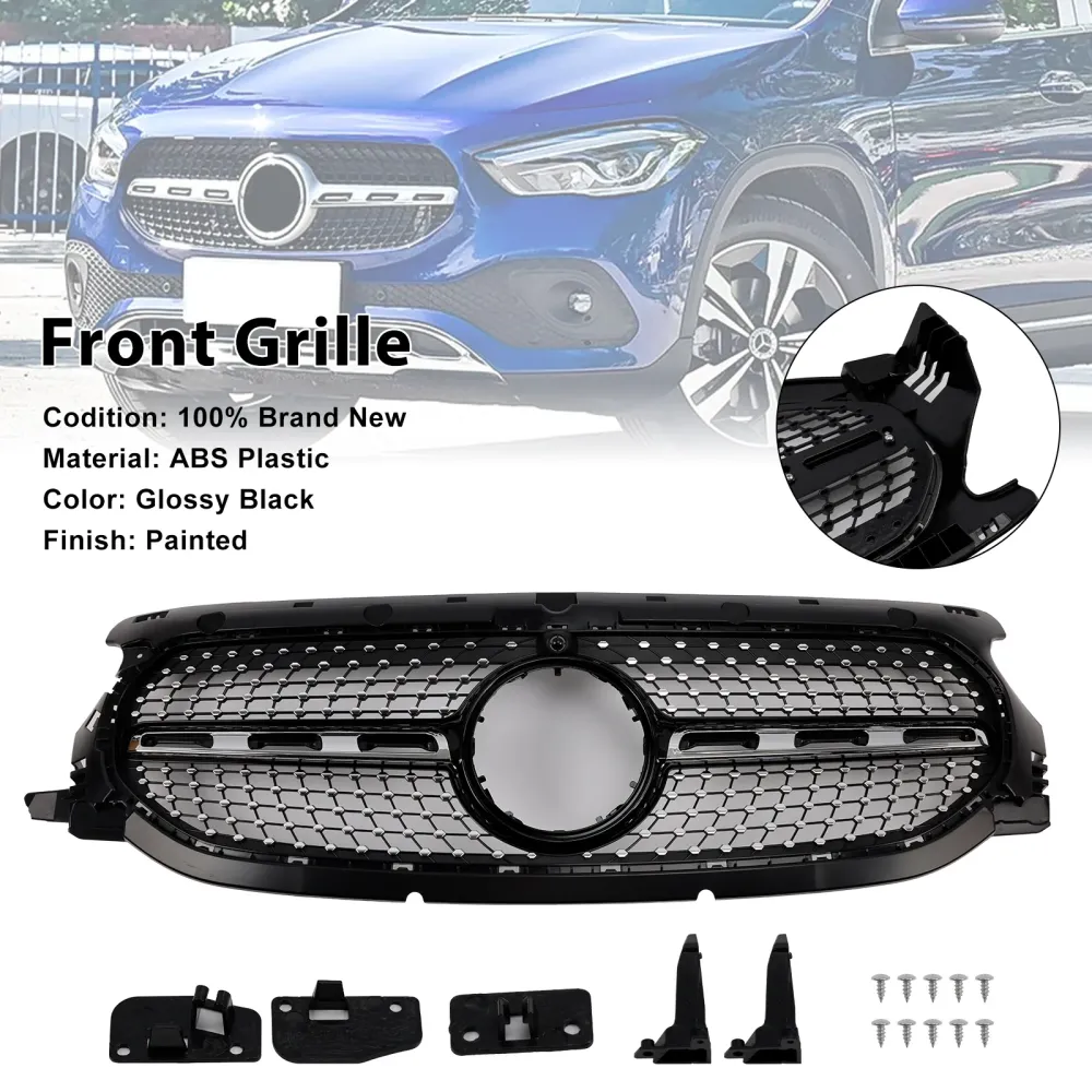 2020-2023 Mercedes-Benz H247 GLA250 GLA200 Diamond grille voorgrille