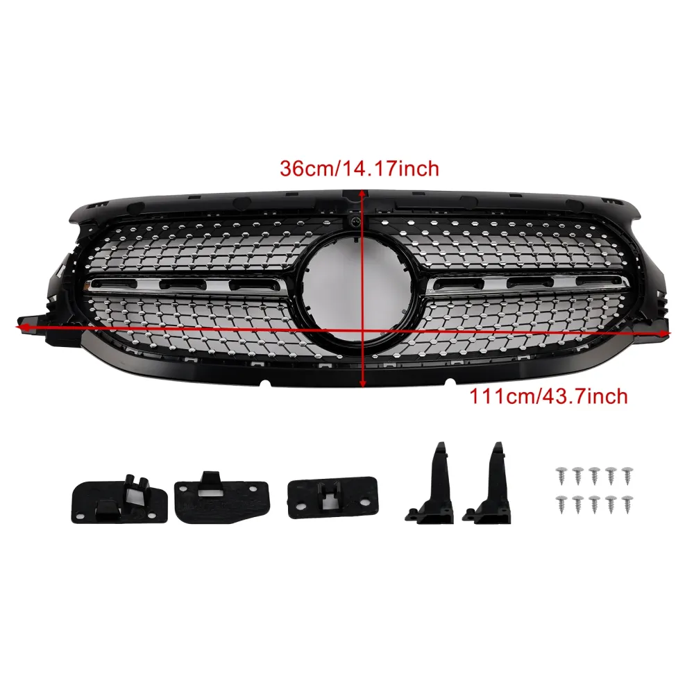 2020-2023 Mercedes-Benz H247 GLA250 GLA200 Diamond grille voorgrille
