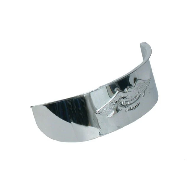 5-3/4" Koplampvizier reliëf Chroom Harley Davidson