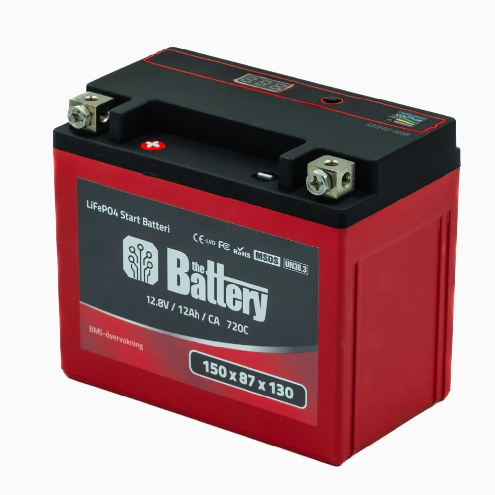De Accu LiFePO4 Lithium Motorfiets Accu 12-BS 12,8V 12Ah (20Ah PBEQ)