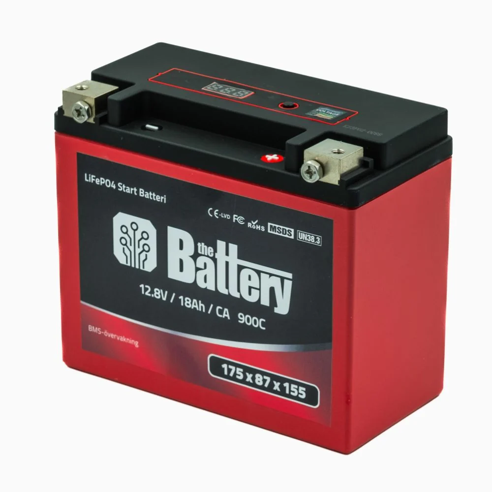 De Accu LiFePO4 Lithium Motorfiets Accu 20L 12,8V 18Ah (30Ah PBEQ)