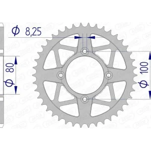 AFAM Aluminium achtertandwiel 93320 - 520