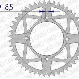 AFAM Aluminium ultralicht zelfreinigend achtertandwiel 72306 - 520