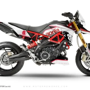 Aprilia Dorsoduro 750 / 900 / 1200 GRAPHICS - "Roar" (zwart/wit)