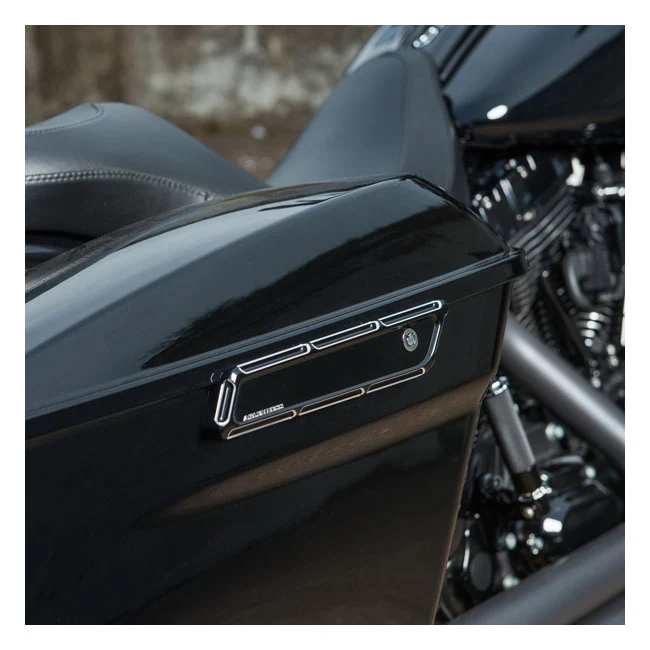 Arlen Ness Afgeschuinde zadeltasvergrendelingsafdekkingen voor Harley
