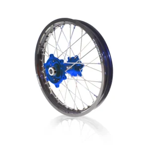 ART MX Compleet voor- en achterwiel 21x1,60/19x2,15 zwarte velg/blauwe naaf Husqvarna