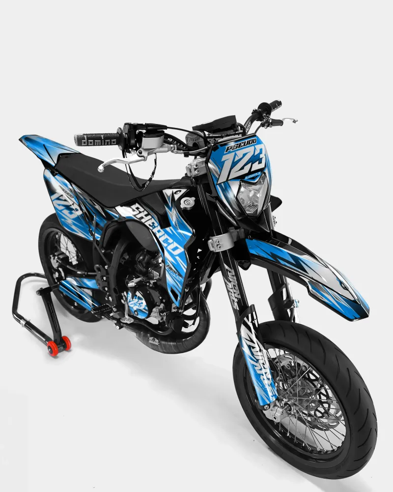AUROPE - Decoratieset SHERCO 50cc - Blauw