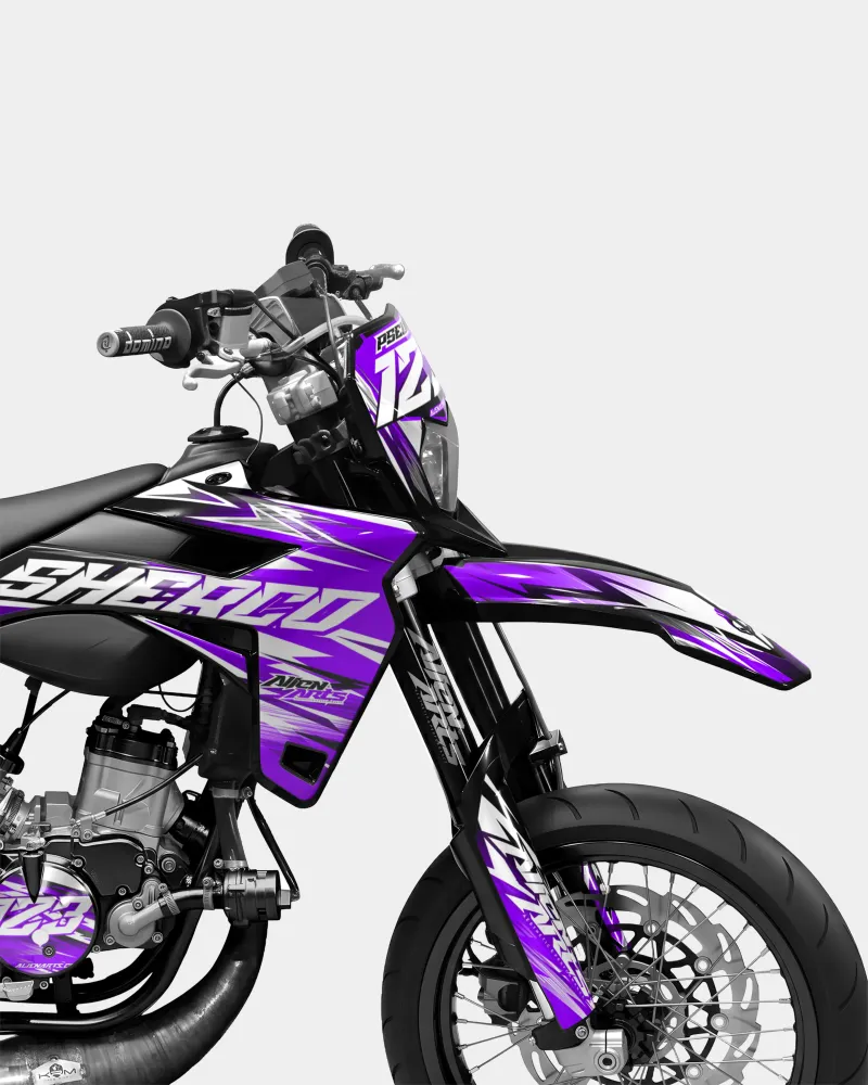 AUROPE - Decoratieset SHERCO 50cc - Paars