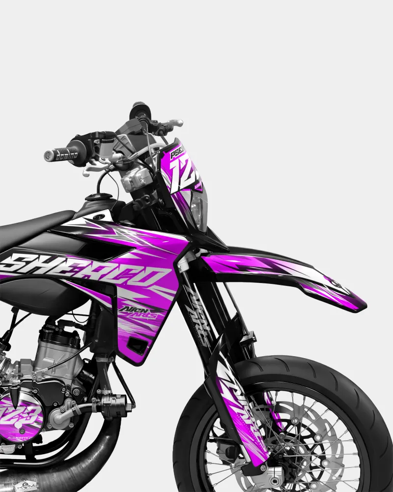 AUROPE - Decoratieset SHERCO 50cc - Roze