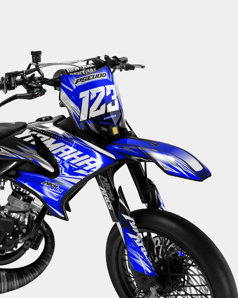AUROPE - Decoratieset YAMAHA DT 50cc - Donkerblauw
