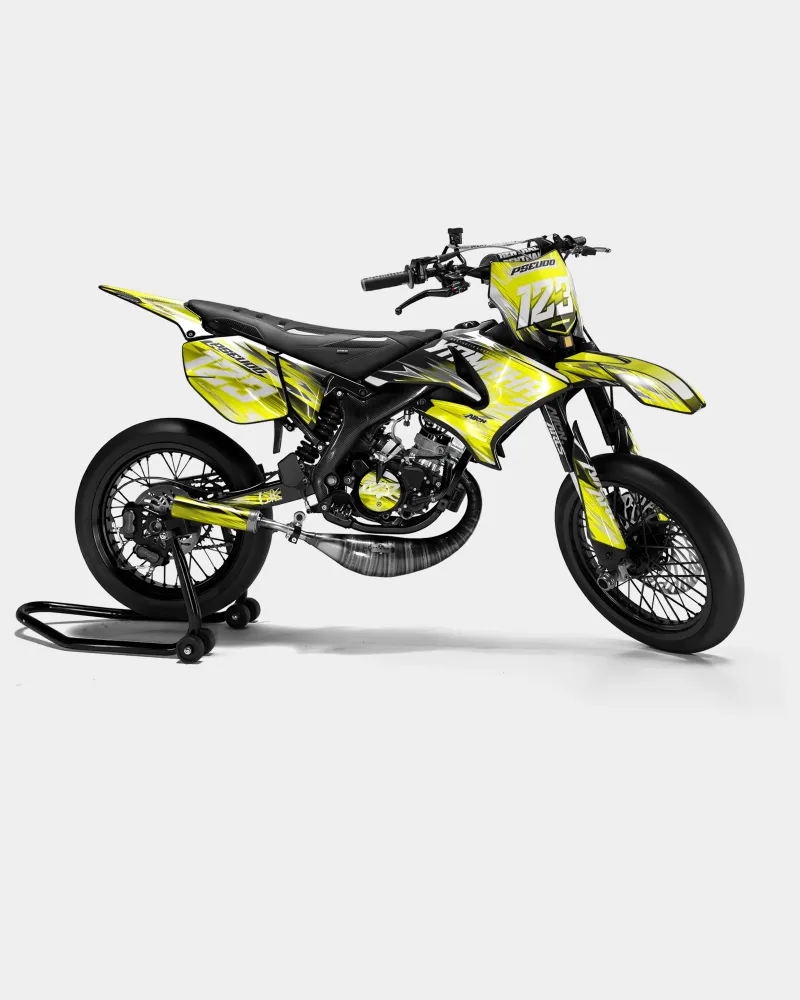 AUROPE - Decoratieset YAMAHA DT 50cc - Geel