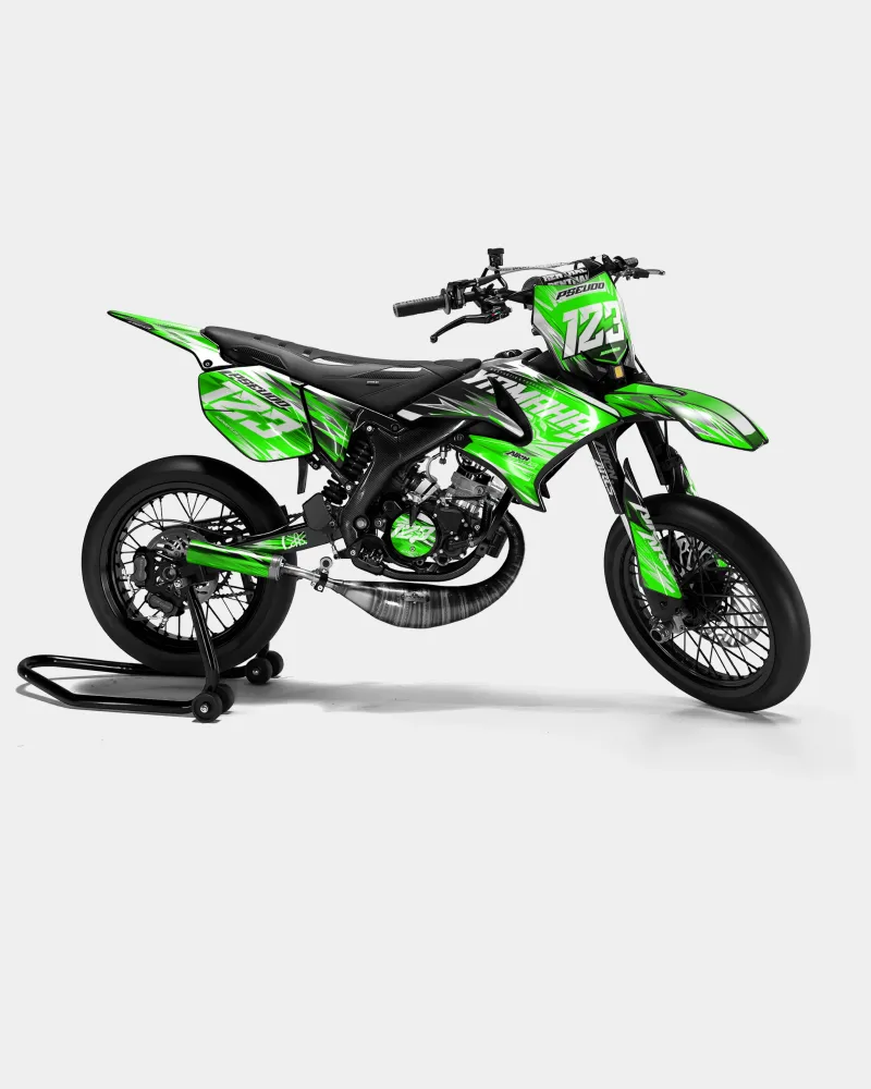 AUROPE - Decoratieset YAMAHA DT 50cc - Groen