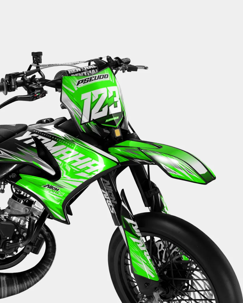 AUROPE - Decoratieset YAMAHA DT 50cc - Groen