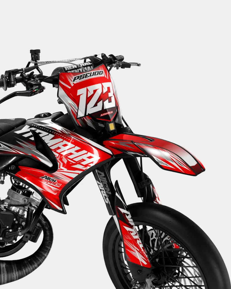 AUROPE - Decoratieset YAMAHA DT 50cc - Rood