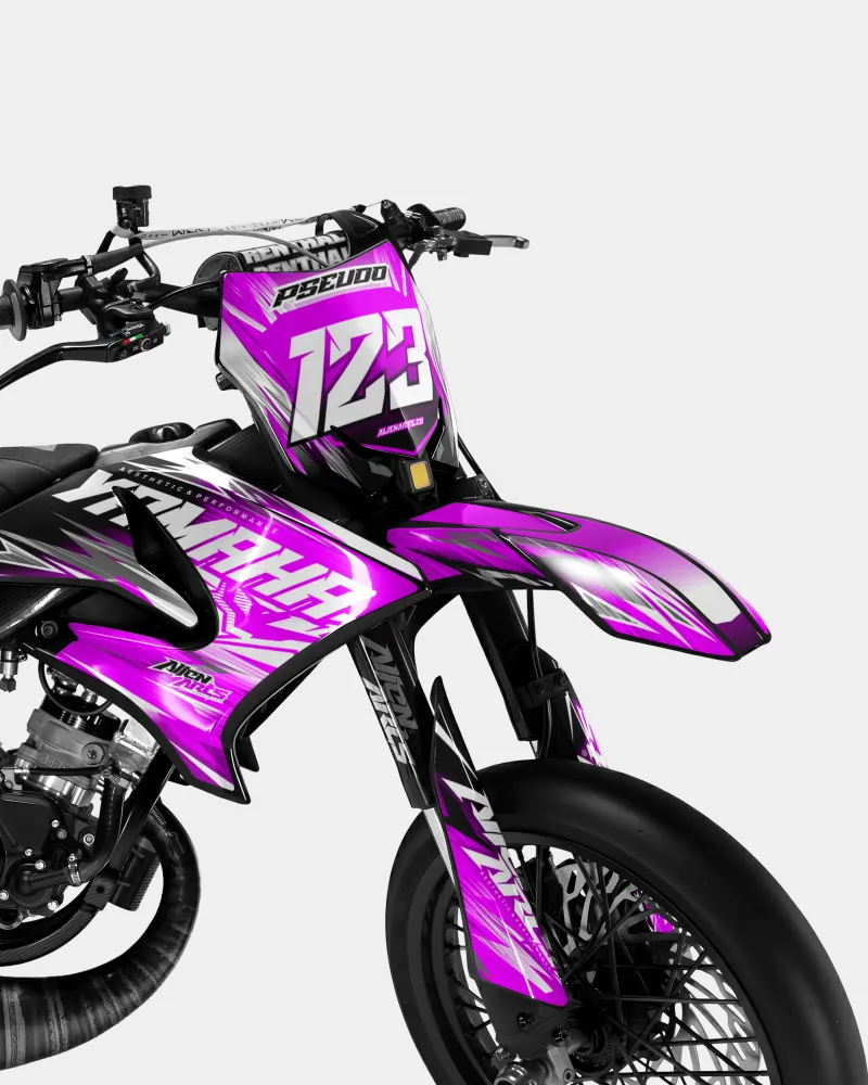 AUROPE - Decoratieset YAMAHA DT 50cc - Roze