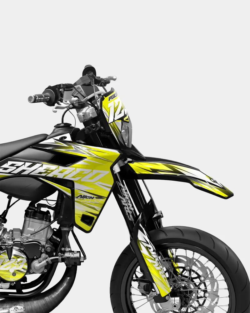 AUROPE - SHERCO 50cc decoratieset - Geel