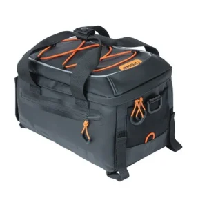 Basil Miles Tarpaulin Bagagedrager Tas 7l zwart/oranje