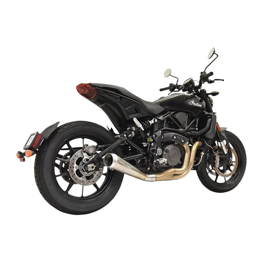 Bassani Xhaust 4" Korte Megafoon Slip-On Geluiddemper voor Indian