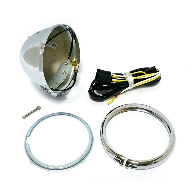 Bates 4-1/2" koplamphouder chroom